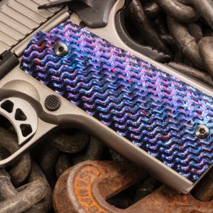 Waves Timascus Gray 1911 Grips - Ruger